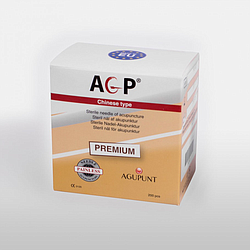 A1008 Aguja s/guía AGP PREMIUM (mango plata envase papel individual) 0,25x25 (200 Unid.)