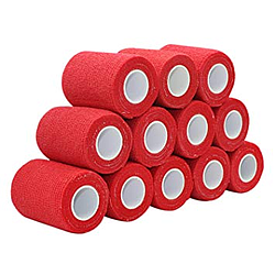 Caja 12 uds cohesiva NT Rojo 5 cm x 4.5 mt 