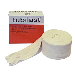 Tubilast 	B - 6,3 cm: Muñecas o tobillos delgados. Venda tubular 10m