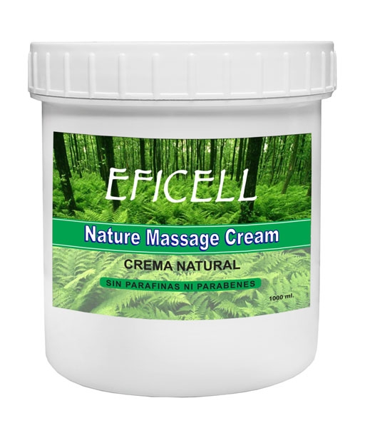 Nature Massage Cream 1L (Sin Parafinas Ni Parabenos) de EFICELL