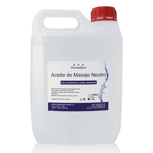 Aceite Neutro para Masajes 5L EFICELL